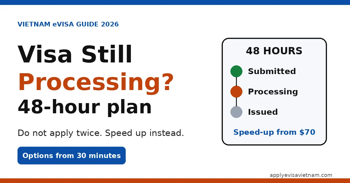 Vietnam Visa Still Processing? 48-Hour Speed-Up Guide (2026)